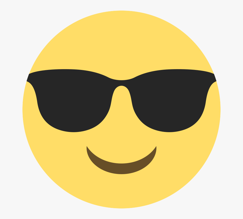 smiley face with sunglasses clipart best emoticon emoji - Free Smiley ...