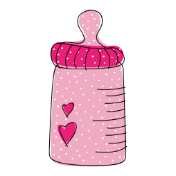 Baby Bottle Pink Clip Art