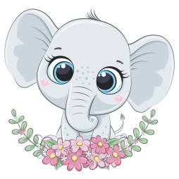 Cool Cute Baby Elephant Clipart, Animal, Png, baby shower