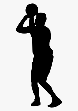 Clipart Basketball Black Silhouette Png