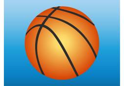 Blue Background Basketball Vector Graphics Clipart