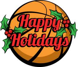 Happy Basketball Clipart, Christmas Clipart, Ball