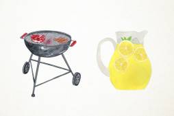 Cool Bbq Watercolor Clipart free