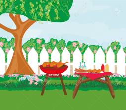 Bbq Background, Backyard Barbecue images Clip Art
