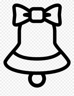 Cool Black and White Bell Clipart