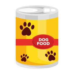 Yellow, Dog Canned Food, Pet Shop Clipart, icons