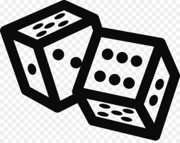 Casino Dice Clip Art Black and White