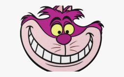 Cheshire Cat face Funny Clipart