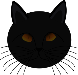 Best Black Cat face Clipart Transparent Background