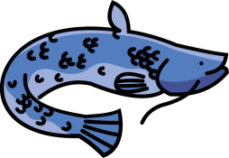 Blue Catfish Png, Cartoon Clipart Catfish