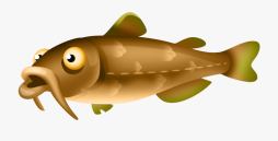 Cute Catfish Grouper Png, Cartoon Clipart