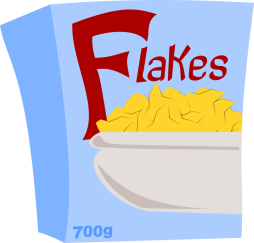 Cereal Box Clipart, Flakes Box Png