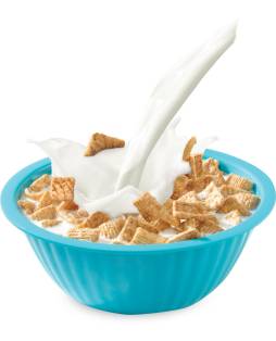 Bowl of Cereal and Milk Clipart