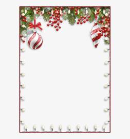 Christmas borders image, Png, Clipart