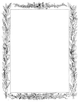 Black and White Christmas Clipart Borders