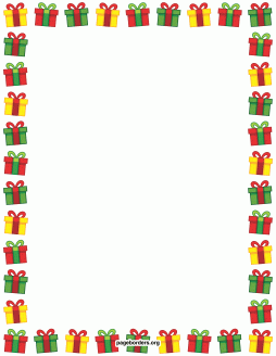 Christmas Clipart Colorful Border Gif