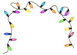 Free Clipart Christmas Lights Transparent