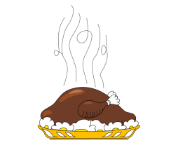 Transparent Background Clipart Cooked Turkey, Thanksgiving, food