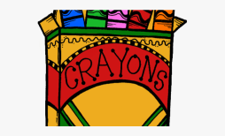 Box of Crayons Clipart Transparent Png