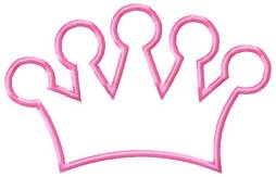 Cute Princess Crown Clipart Outline