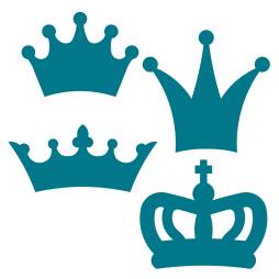 turquoise Crown Clipart Outline free