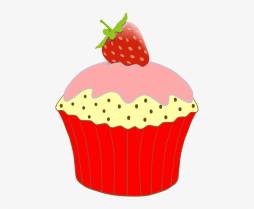 Cupcake Red Clipart, Cut, Cup, Cake