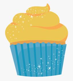 Cupcake Clipart yellow and Blue