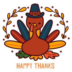 Red Cute Free Turkey Clipart tulamama