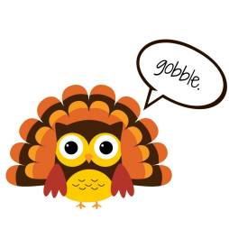 Cute, Gobble, Turkey, Clipart, Transparent Background