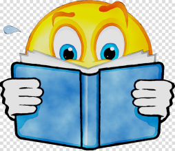 Emoji, Book, Yellow, Reading, Png, Clipart