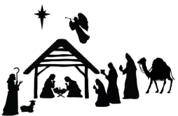 Black and White Epiphany Clipart images