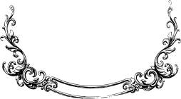 Fancy Scroll Frame Clipart Black and White