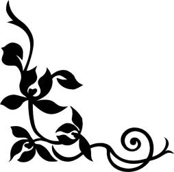 Fancy, Floral, Corner Scroll Clip Art Transparent Png