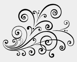 Fancy Png, Scroll Clipart Black Design