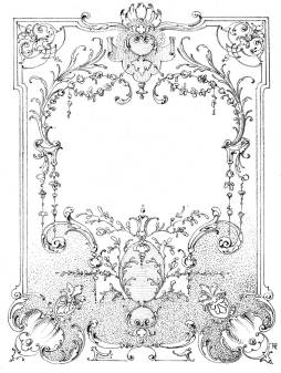 Fancy Scroll Clipart Black and White