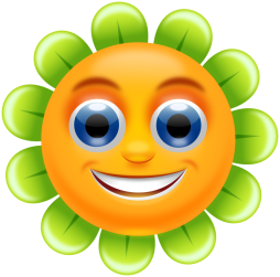 Awesome Flower Png, Smiley face Clipart, Smiling Flower