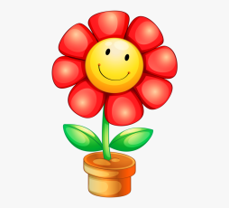 Flower, Spreading Positivity Smiley face Clipart