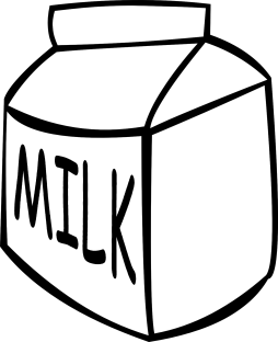 icea, Food, Clipart, Milk Black and White