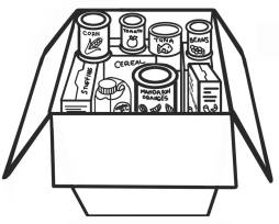 Clipart Canned Food Black and White