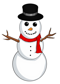 Free Snowman Clipart black and white