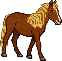 Free Clipart Horse brown image