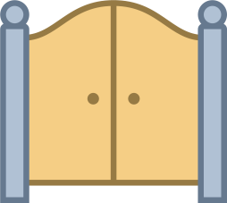 Wooden iron Gate Clipart Cartoon Png