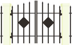 Black Gate iron Clipart free for Download