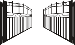 Big Open Gate Png Clipart Transparent