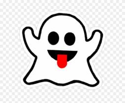 Cute Ghost Clipart Black and White