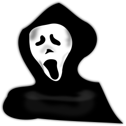 Ghost Mask Clipart Black and White Png