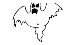 Ghost, Clipart, Horror, Scary, Flying, Black and White Transparent Background