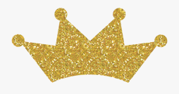 Gold Crown Glitter Clip Art