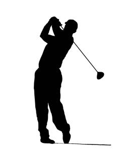 Amazing Golfer Clipart Black and White free