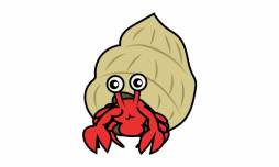 Hermit Crab Cartoon free for Download